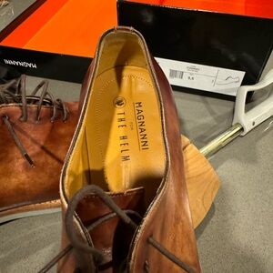 Magnanni casual dress shoe.  Worn once.  Full leather. Original box and sleeve.